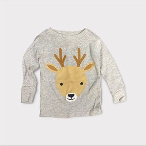 Carter's | 3/$15 Gray Long Sleeve Deer Shirt